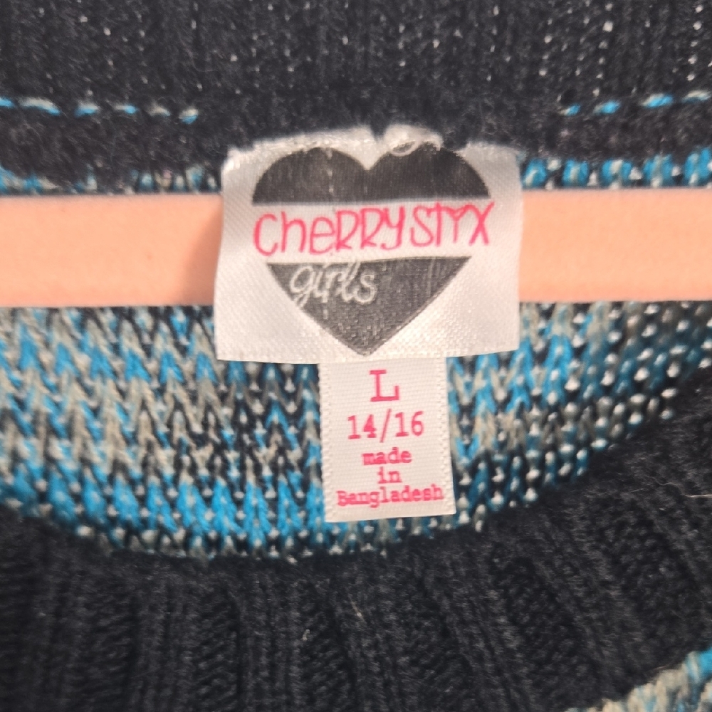 CHERRY STYX XS-M SWEATER DRESS BELT XTRA STRETCH KNIT 80-90s INSTANT Vibe BANGER - Picture 2 of 12